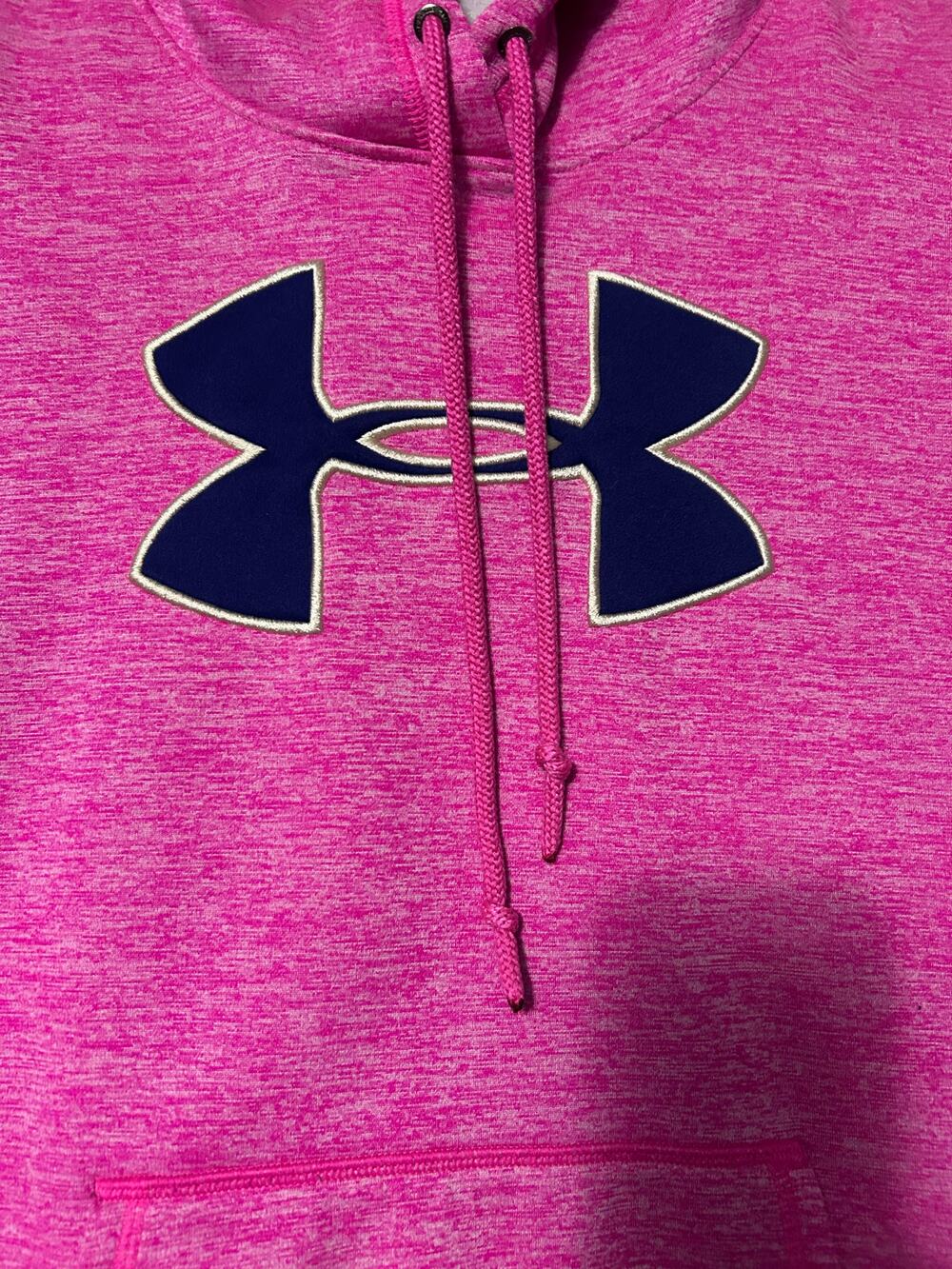 Hurley Women's Pink Purple Hoodie Fleece Lined Embroidered Logo Pullover